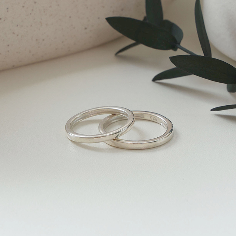라퐁텐 실버 925 기본 무지 레이어드 은반지 32,400원
