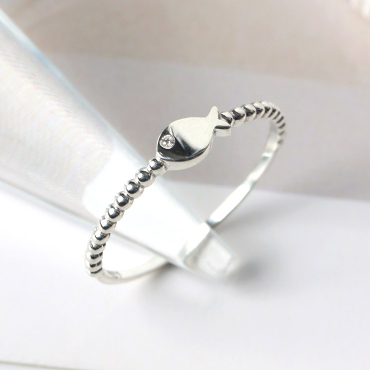 오로프 순은 925 버블물고기 행운 재물 수능 소원 열손가락 가드링 반지 5호~23호 (S5505R) 29,700원