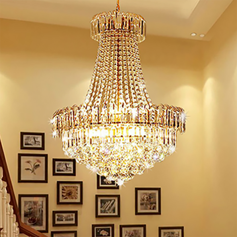 로멘틱 플라워 샹들리에 더블 헤드 거실 인테리어 예쁜 등 크리스탈 펜던트 카페 조명 268,590원