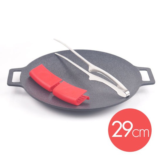 키친아트 캠핑용 그리들팬 29cm+실리콘손잡이+핀셋집게 30,500원