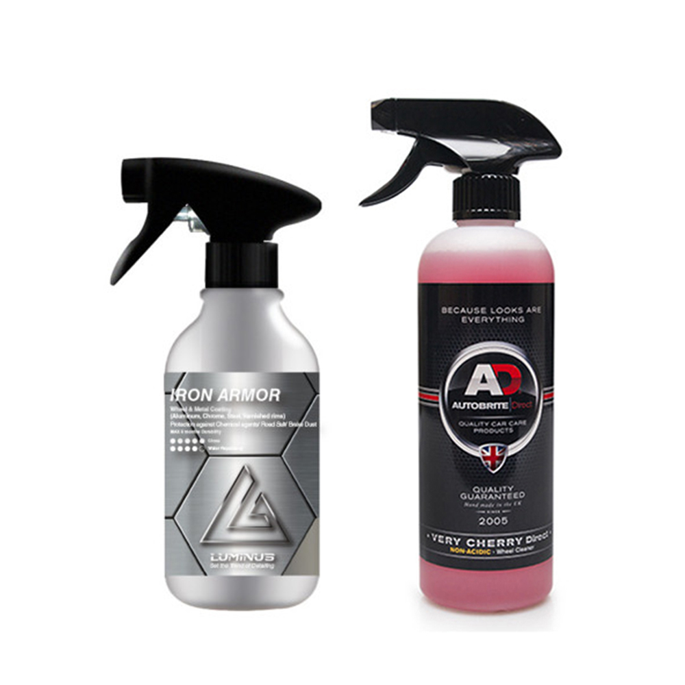 루미너스 아이언아머 300ml 휠&금속 코팅제+AD 오토브라이트 베리체리 다이렉트 500ml NON ACID 휠클리너 37,000원