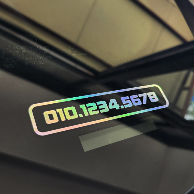 심플한 주차번호스티커 오토바이 전화번호알림판 2,880원