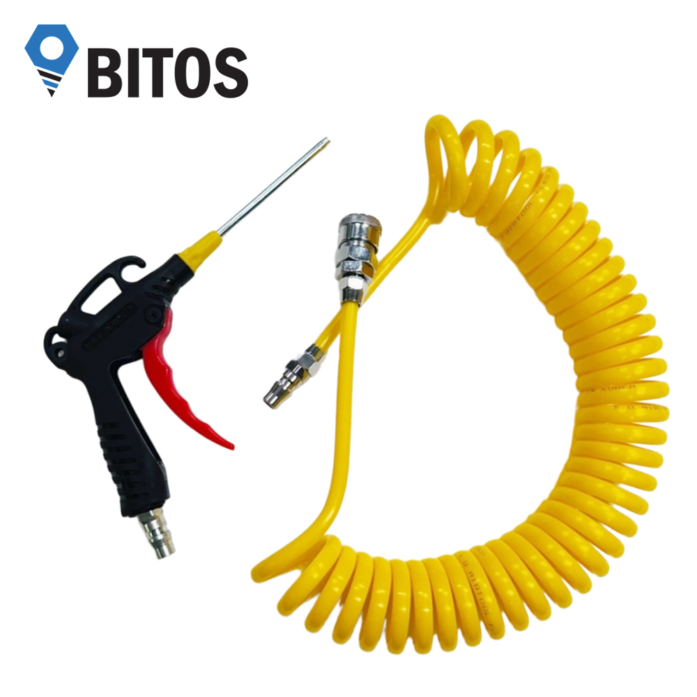 콤프레샤 에어건 100S 에어 코일 호스 8x5M 세트상품 PVC, 1세트 13,200원