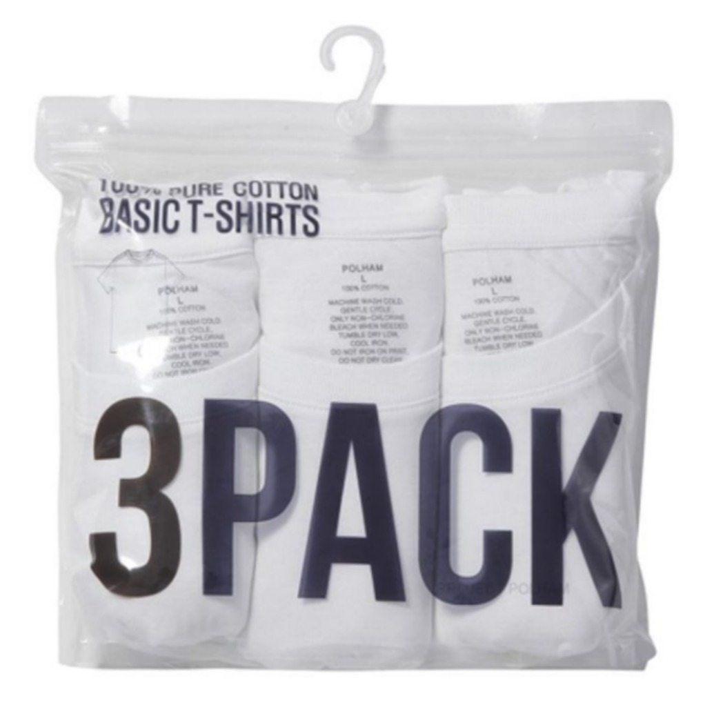 폴햄 반팔 티셔츠 3개입 세트 13,900원