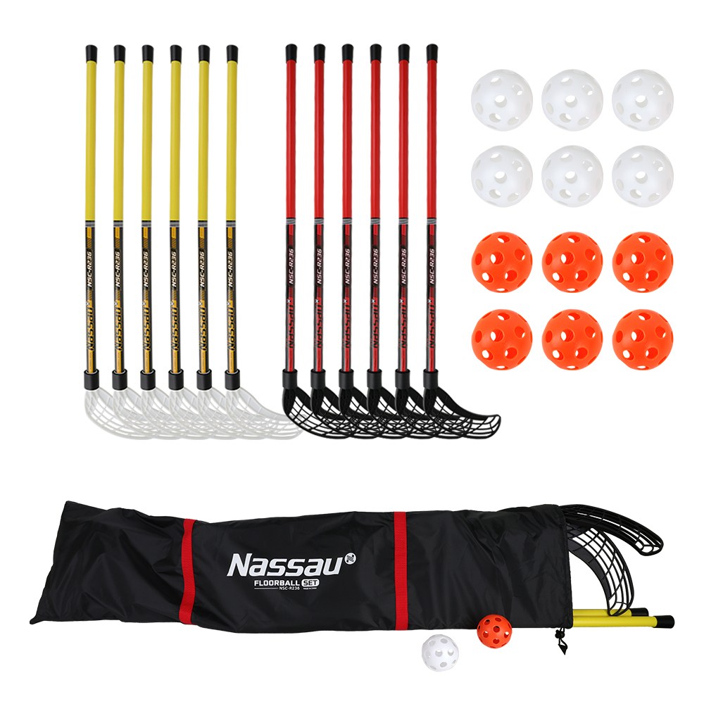 낫소 플로어볼세트 85cm NSC-R236/스틱 12개+공 12개/뉴스포츠/경기용품, 1개 109,000원
