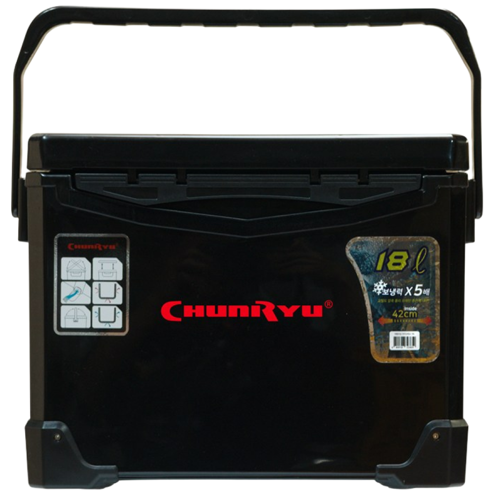 천류 / 아이스쿨러 / 보냉력X5 쿨함은 지키고 편리함은 업그레이드! / 세련된 디자인과 편리한 기능성, 1개, 블랙 69,000원