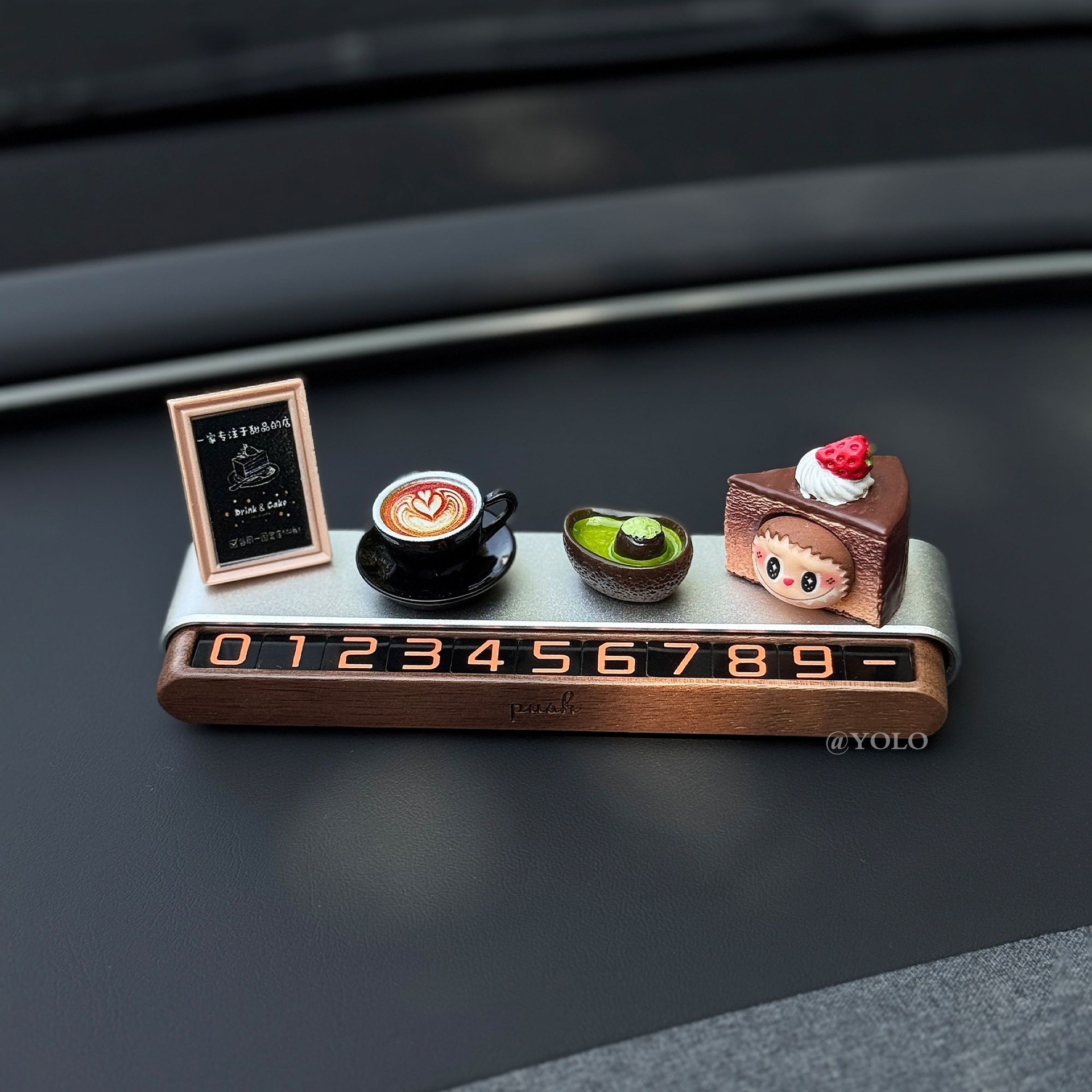 넘버링카 자동차 전화번호판 주차번호판 고급 YOLO 번호판 차량 주차안내판, 1개, 우드 듀얼 주차 번호판 24,390원