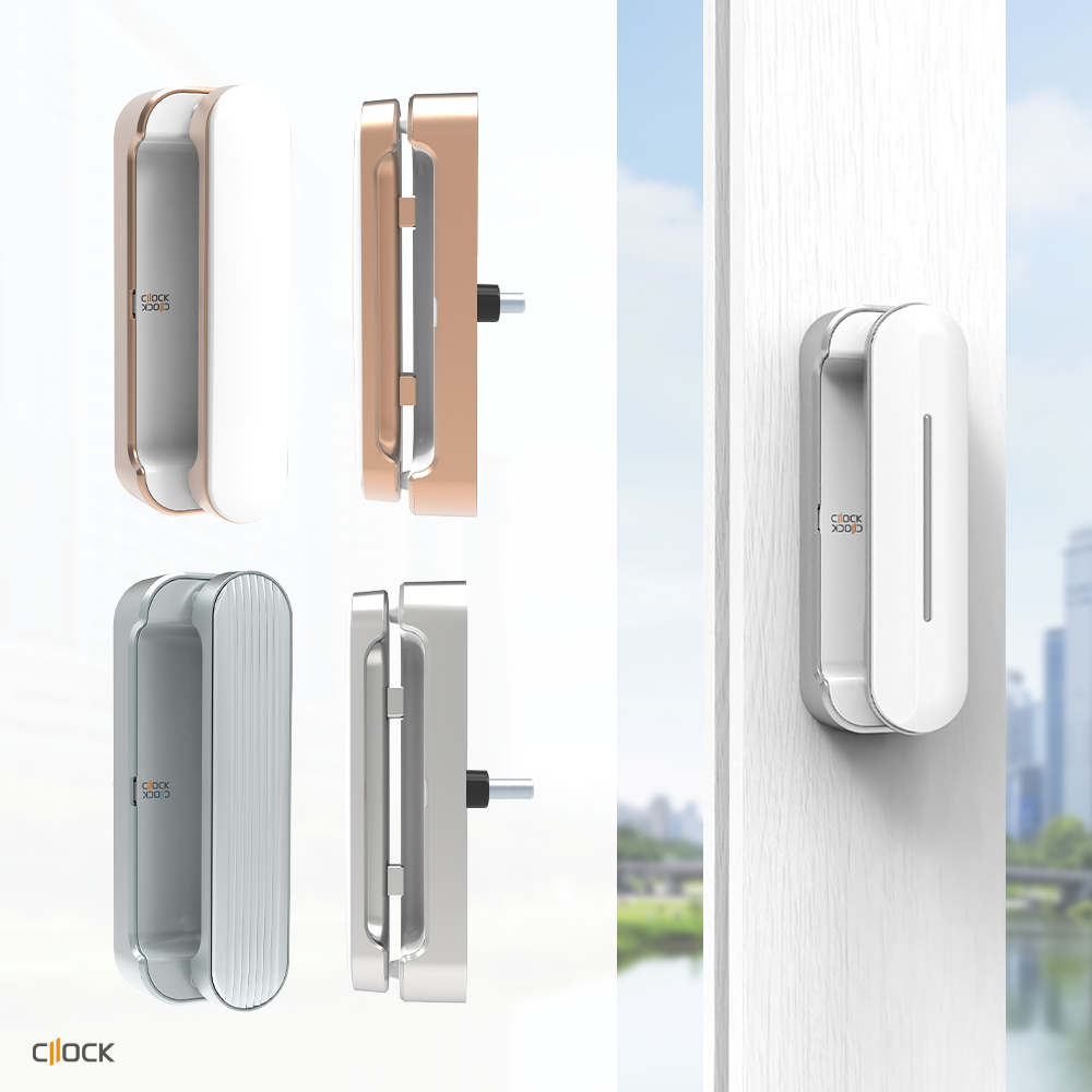 원형축 클락 샷시손잡이 오토락그립핸들 셀프교체 LG지인 윈체 등 호환가능한 샷시 핸들, 1개 25,900원