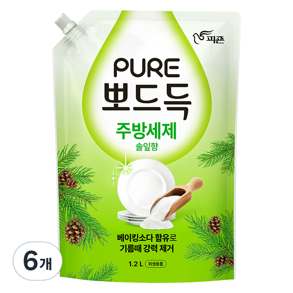 피죤퓨어 뽀드득 주방세제 솔잎향 11,280원