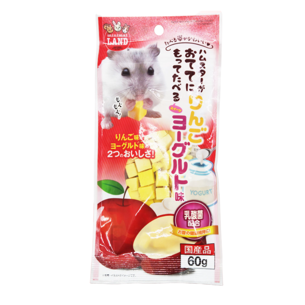 디어미닝 햄스터 사과 요구르트 큐브 소동물 다람쥐 간식 유산균, 1개, 60g 6,900원