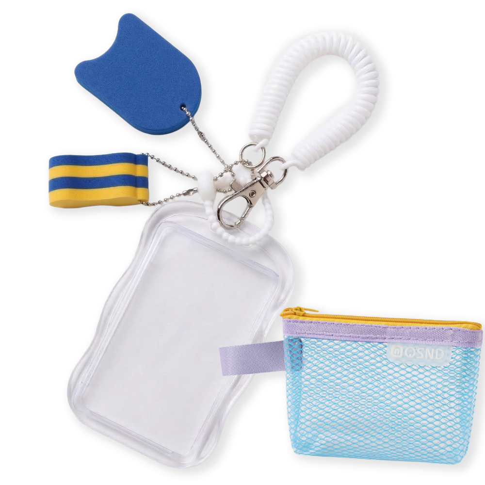 [글램띵] 수영인이라면 참을 수 없는 수영카드 케이스 백참 키링 13,900원