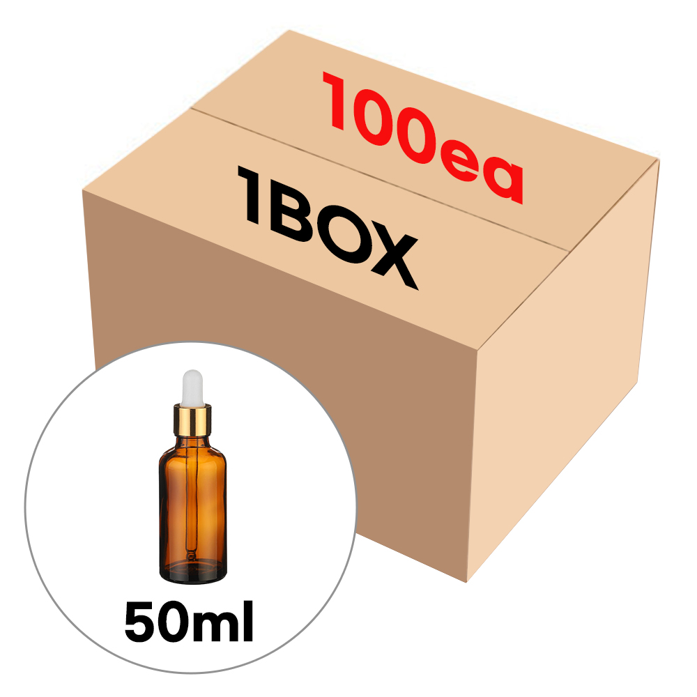 향수용기 골드 뚜껑 스포이드 브라운 공병 50ml (1BOX 100개) 41,800원