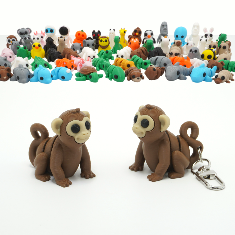 브로랩 원숭이 동물 관절 피규어 장식 키링 가방 열쇠고리 핸드폰고리 휴대폰고리 2,000원