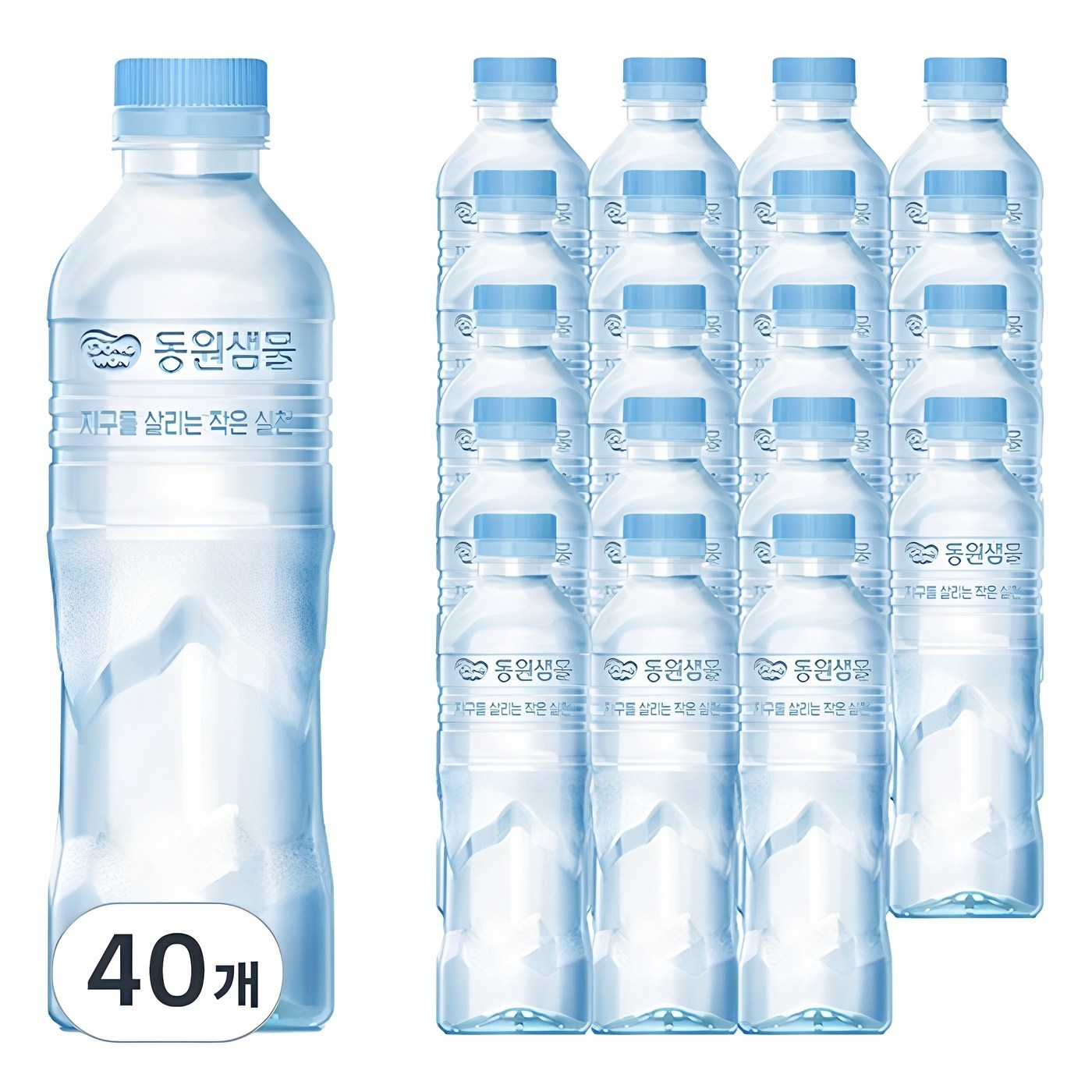 동원샘물 무라벨, 500ml, 40개 7,120원