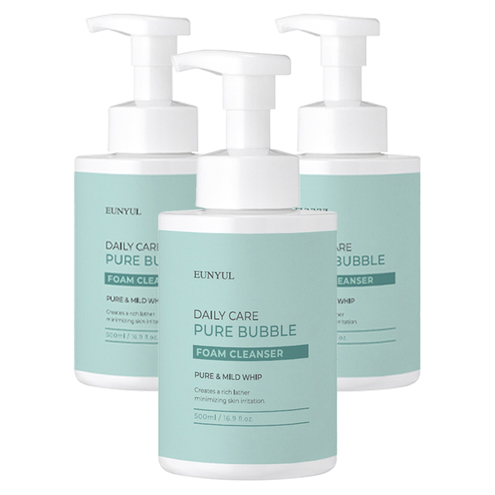 은율 데일리케어 퓨어 버블 약산성 폼클렌징, 500ml, 3개 38,400원