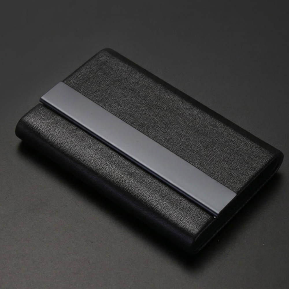 심플리 메탈 가죽 명함케이스 9,900원