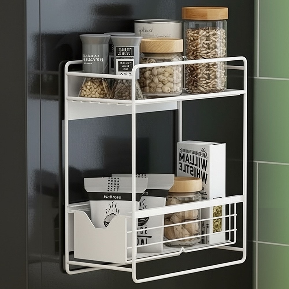 소프트엣지 슬라이딩 세탁기 자석 선반, 화이트, 1개 27,500원