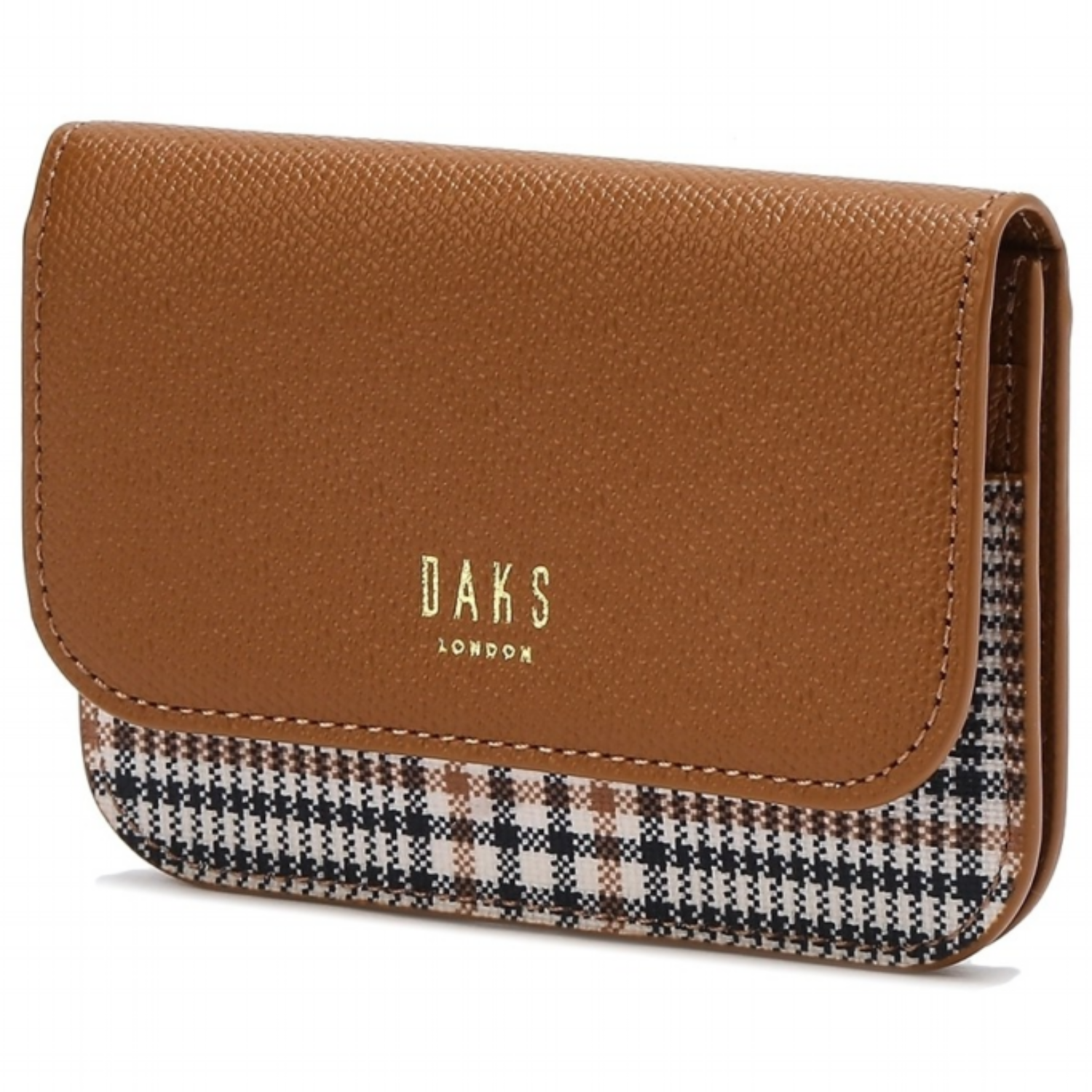 [정품]닥스 여성 [26SS][브라운 가죽배색 체크 카드지갑 {무료선물포장+쇼핑백동봉} 78,000원