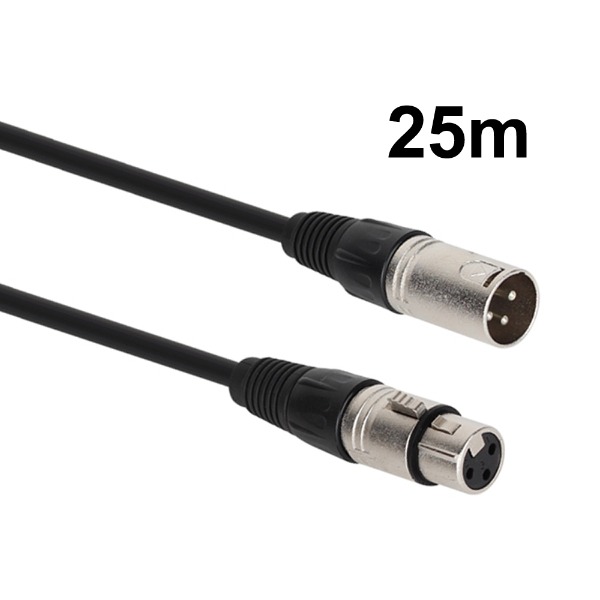 XLR 캐논 MF 연장케이블 25M CM-XLRS25, 1개, 블랙+실버, CM-XLRS25 32,500원