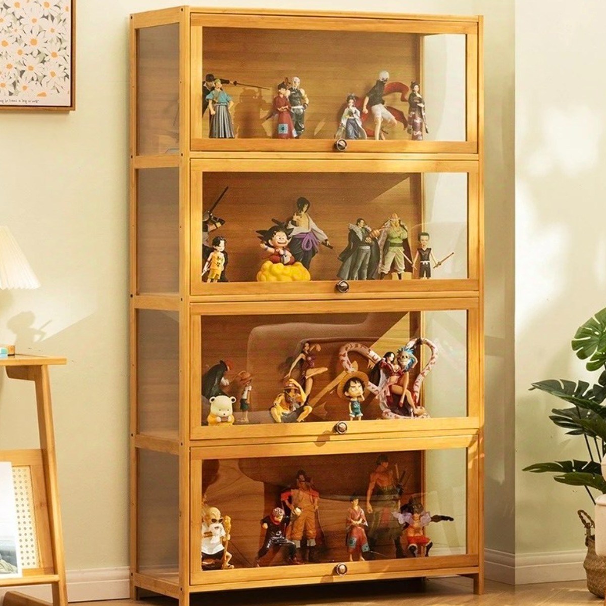 진열장 피규어 장식장 장식장 진열대 아크릴 장식장 피규어 보관함,4단*800mm, 1개, 현재가 123,850원