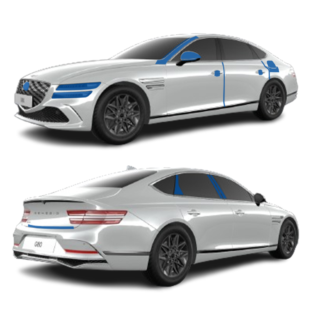 스킨엑스 G80 페이스리프트 외장필수패키지B PPF 차량보호필름 128,000원