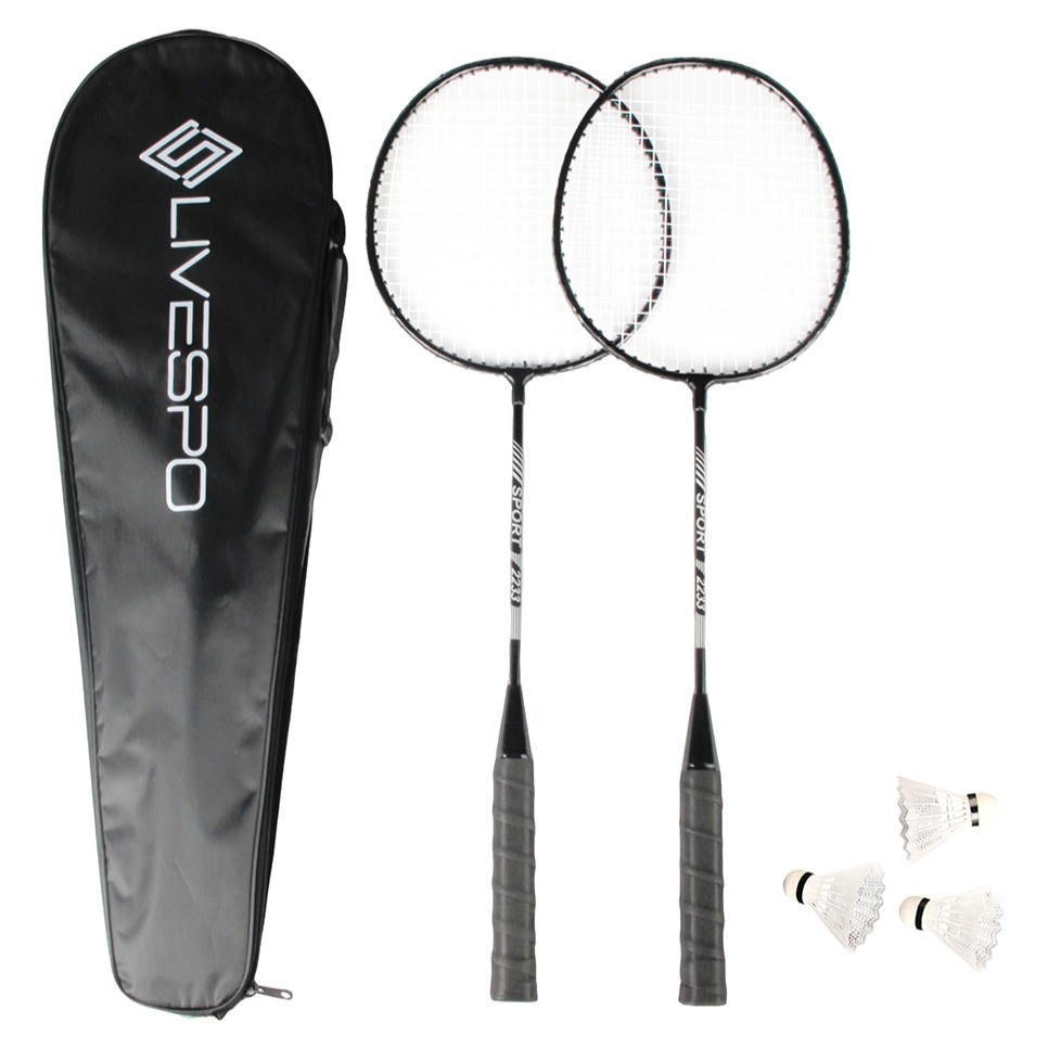 리브스포 배드민턴 라켓 2p + 풀커버 + 셔틀콕 3p 세트 7,490원