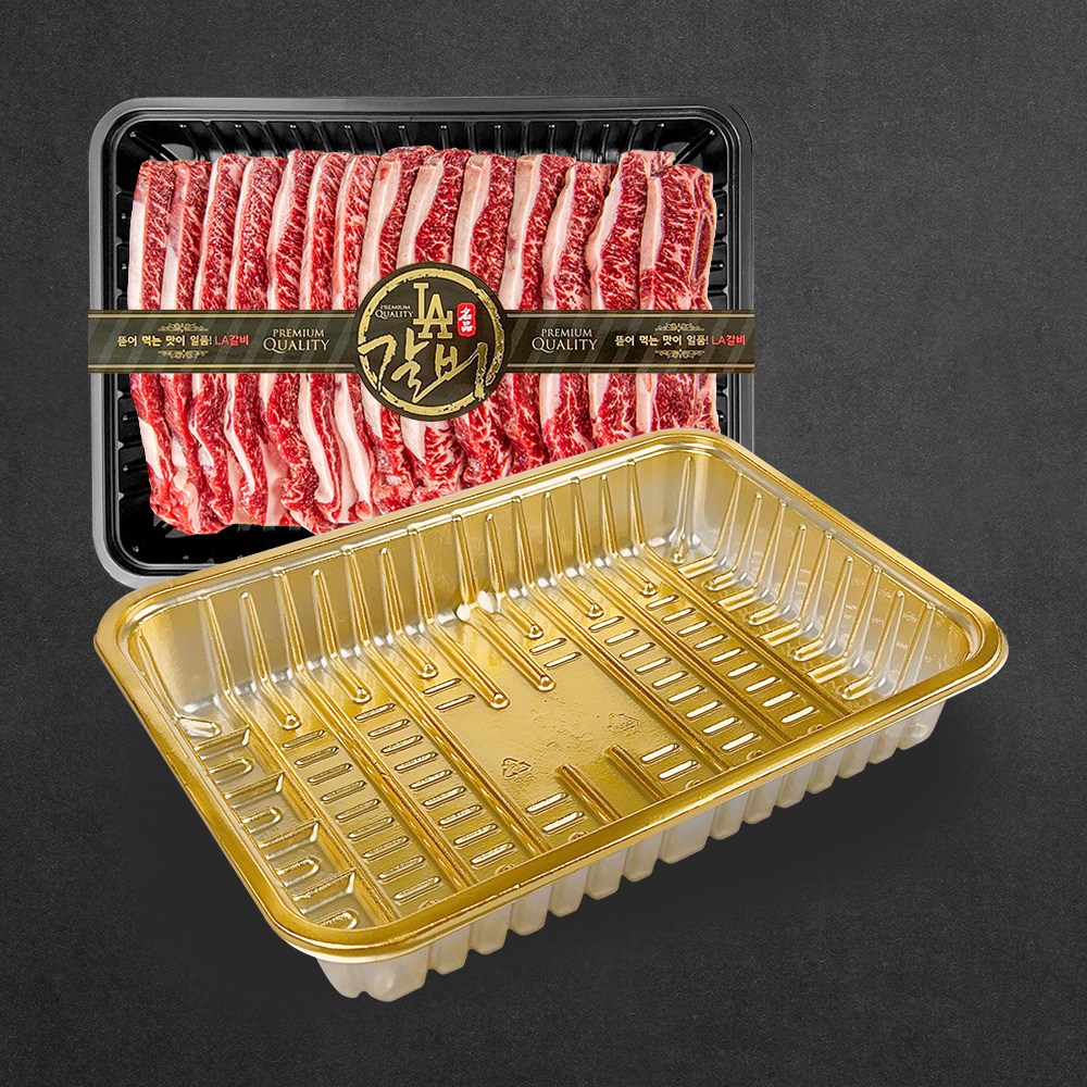 정육 PP 갈비트레이 3kg 고기 한우포장 T5, 1박스, 200개입 84,900원