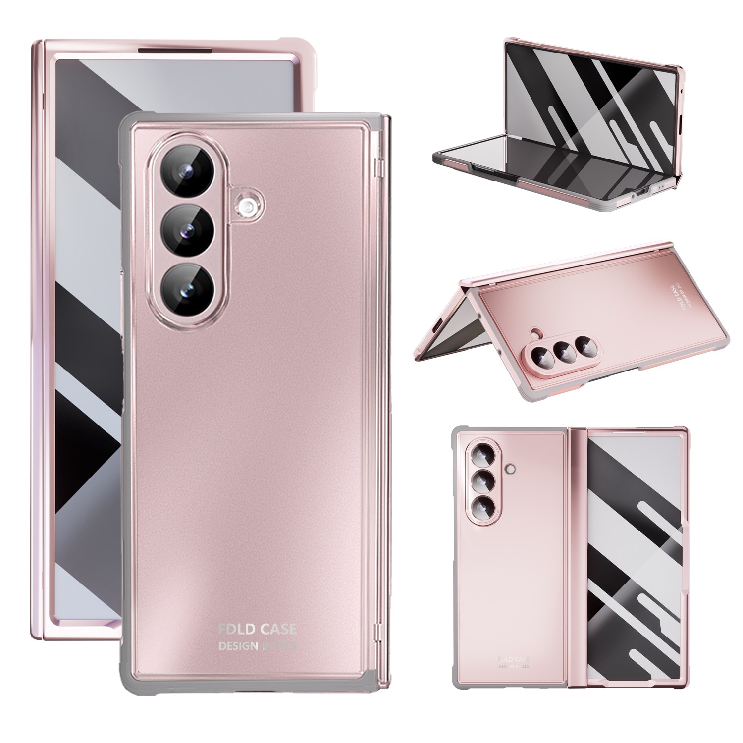 Elvo 갤럭시 z폴드 7/6 케이스 힌지보호 초슬림 케이스 TPU도금 강화유리필름 26,800원