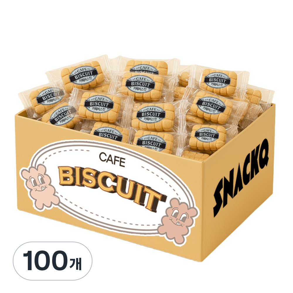 스낵큐 노브랜드 과자, 100개, 카페비스킷 12,360원