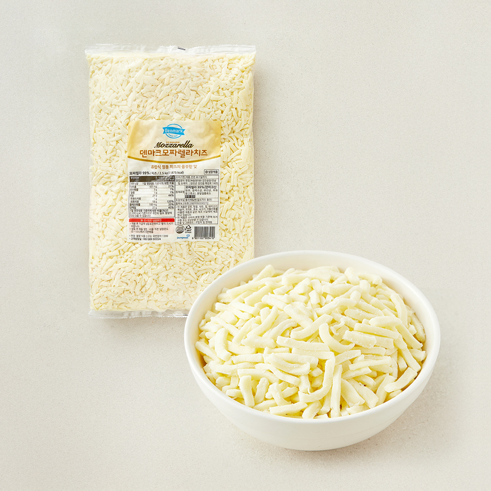 [로켓프레시] 덴마크 동원 대용량 모짜렐라 피자치즈, 2.5kg, 1개, 1개입 23,720원
