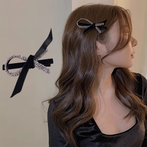 마이론랜드 블링 포인트 리본 헤어 머리핀 7,900원