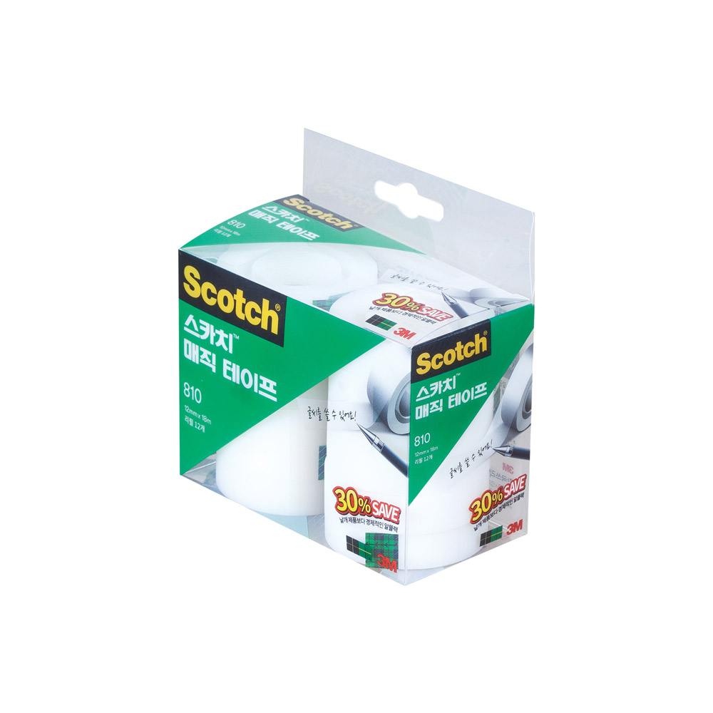 3M 스카치 매직테이프리필 세이빙팩 810R-12 12mm/18m 13,500원