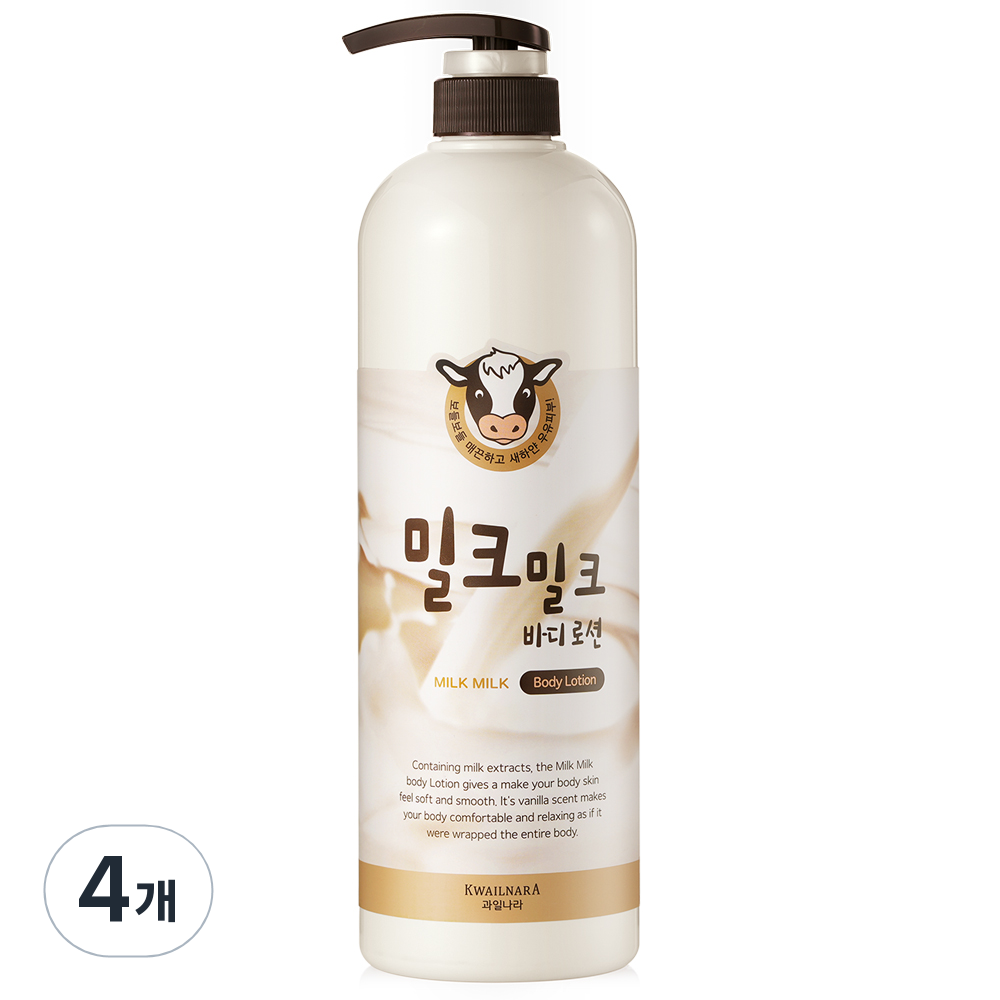 과일나라 밀크밀크 우유 바디로션, 1L, 4개 25,450원