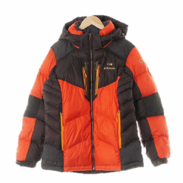 7919 아이더 오렌지브라운 구스다운 투톤후드패딩점퍼 [M] 33,400원