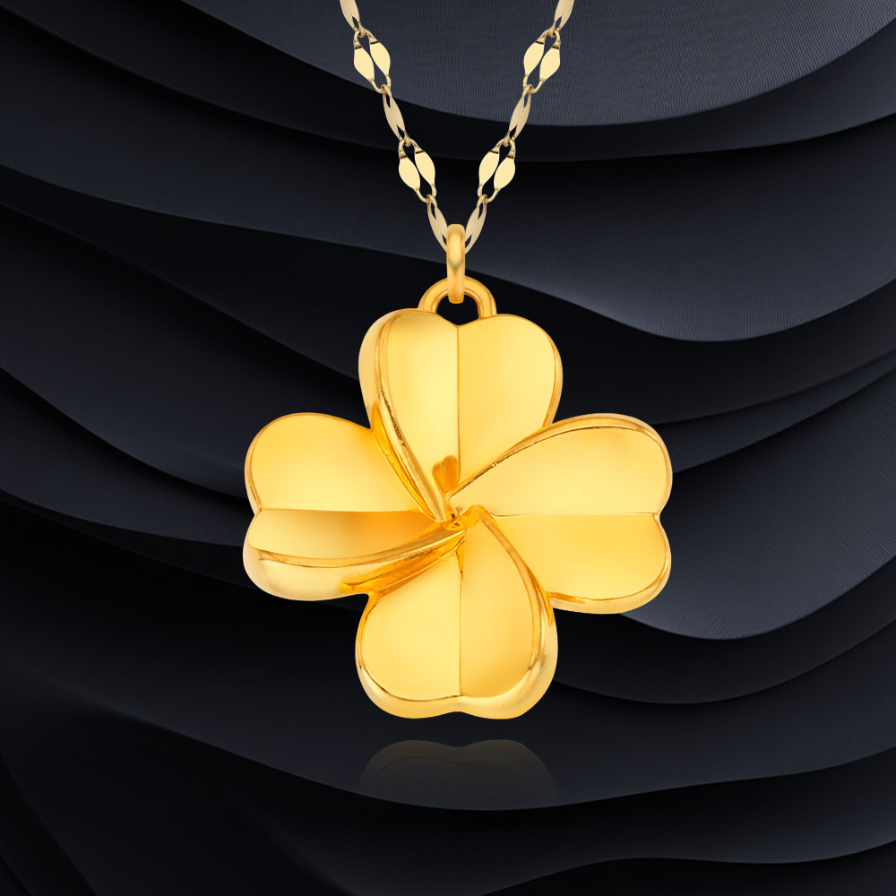 에바주얼리 행운 소원 네잎크로버 여성 금 목걸이 선물 24k 순금 펜던트 14k 18k 목걸이 321,100원