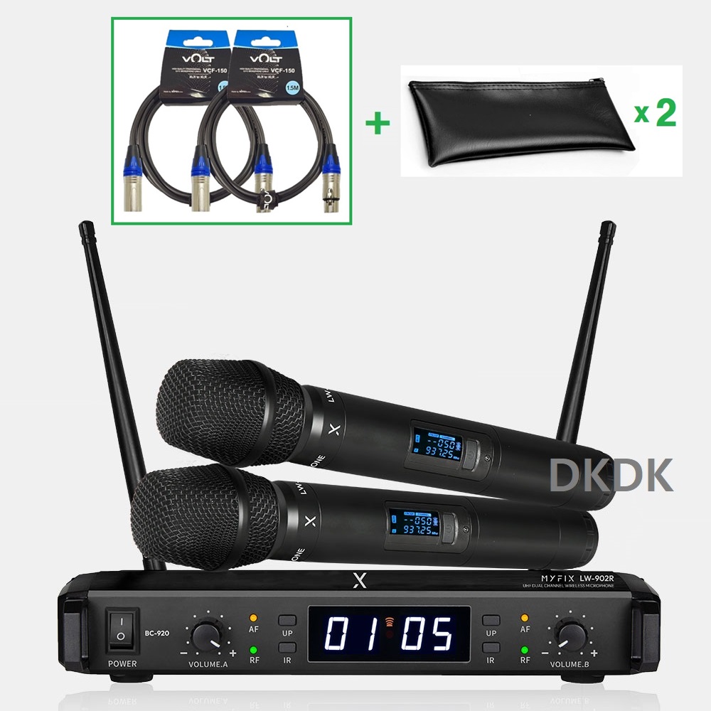 MYFIX 무선마이크 LW-902R 2채널 마이픽스 LW902R 교회무선마이크 공연용무선마이크 강당무선마이크 행사용마이크 340,000원