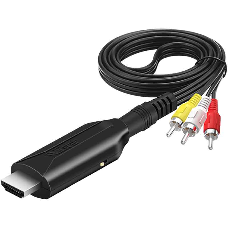 체리스팟 D31W RCA to HDMI 컨버터 AV to HDMI 구형 게임기 HDMI 스테레오 변환, 1개, D31W 15,000원