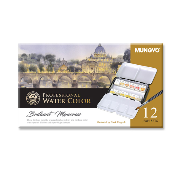 문교 갤러리 고체형 수채물감 금속톤 MWPH-12MT 13,810원