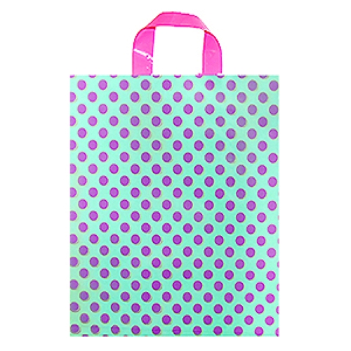 손잡이 땡땡이 시리즈 M자형 포장봉투 비닐쇼핑백 비닐봉투 50장, 50장, 핑크 11,000원