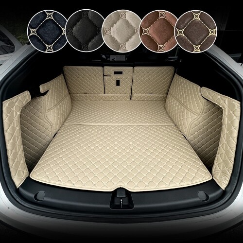 테슬라 주니퍼 모델Y 전용 3D 가죽 퀼팅 트렁크매트 백도어포함 풀커버 풀세트, 주니퍼(2025~신형) 142,000원