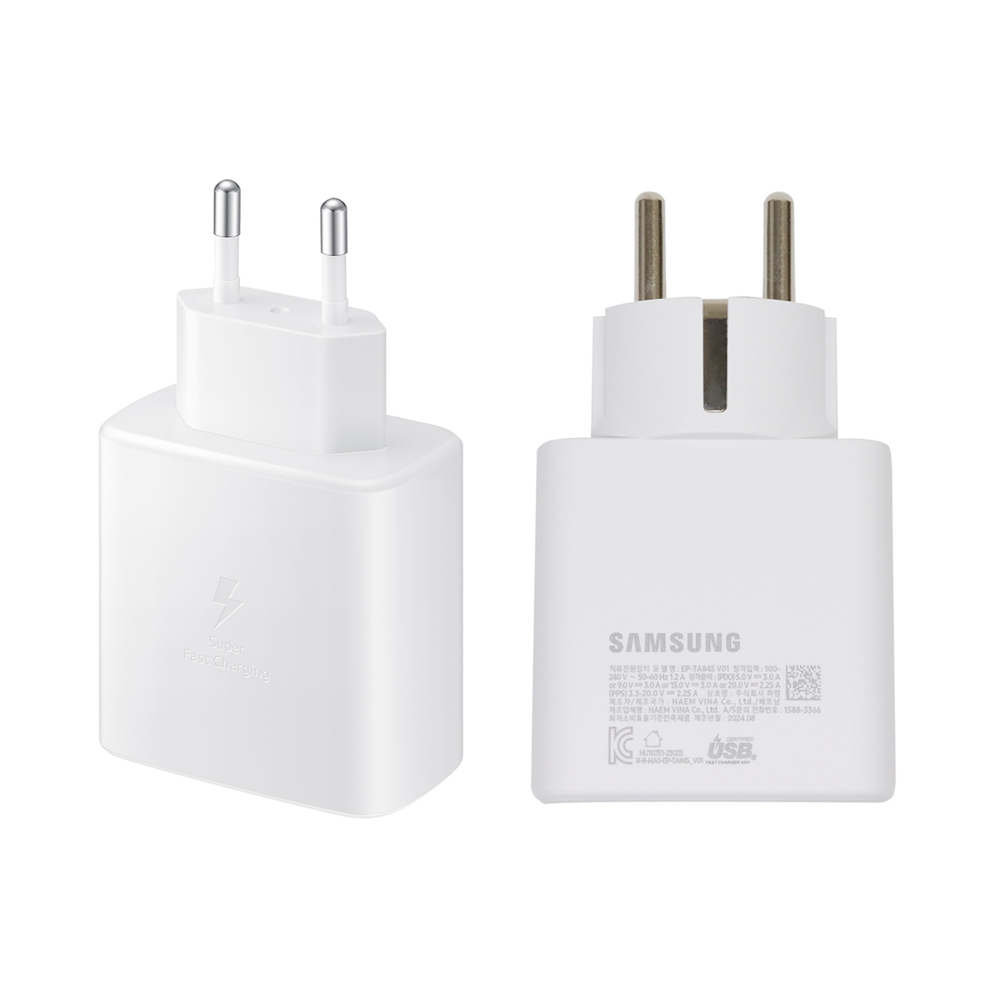 삼성전자 삼성 45W 고속 여행용 충전기 + C to C 케이블 EP-TA845, 접지형, 1개 44,000원