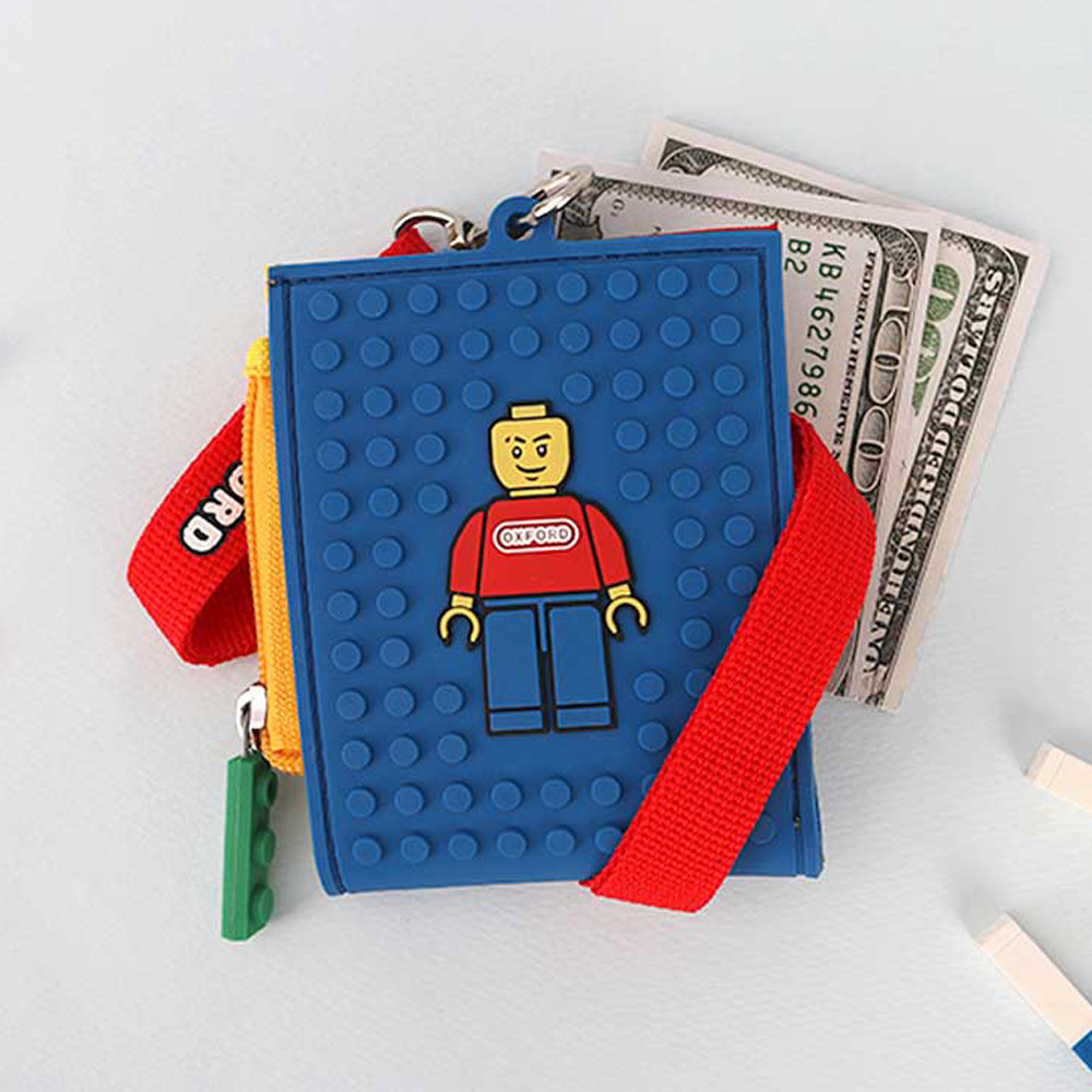 남아용 옥스포드 올록볼록 2단 지갑 교통카드 동전 목걸이지갑 14,200원