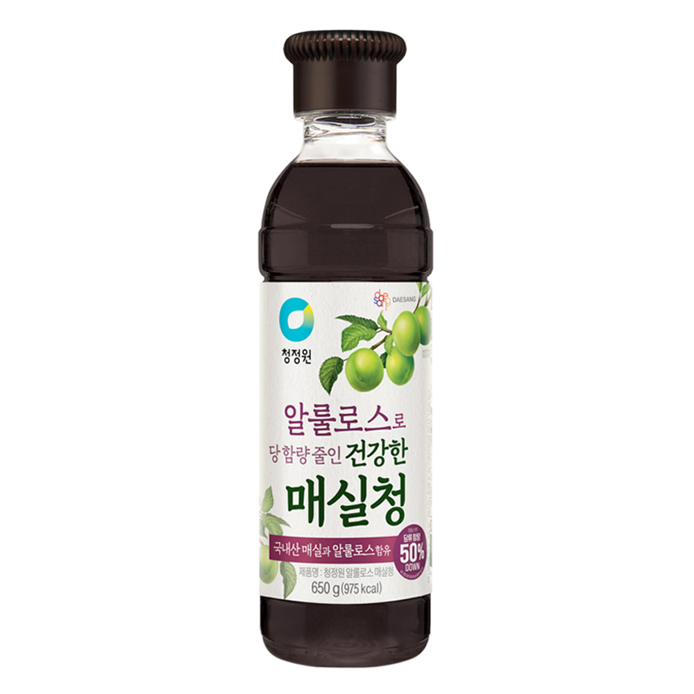 청정원 알룰로스 매실청, 650g, 1개 7,480원