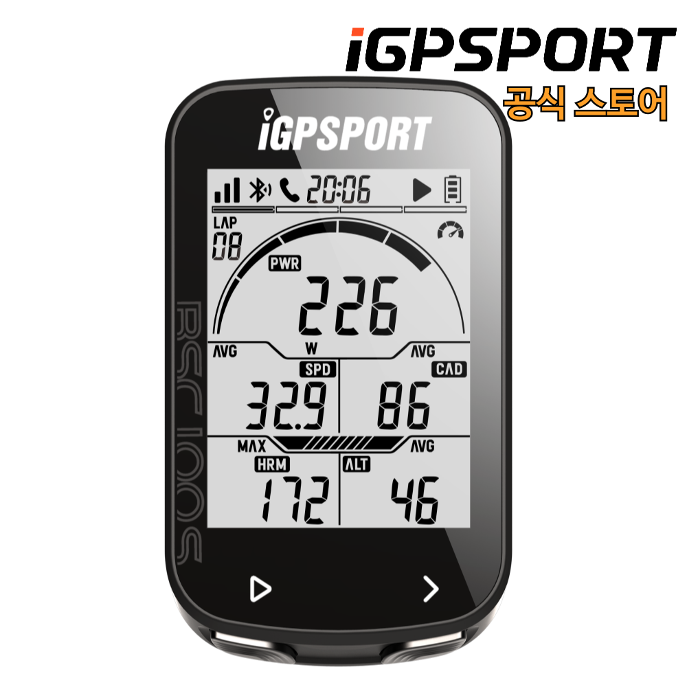 iGPSPORT BSC100S 자전거 스마트 GPS 속도계, 블랙, 1개 56,000원