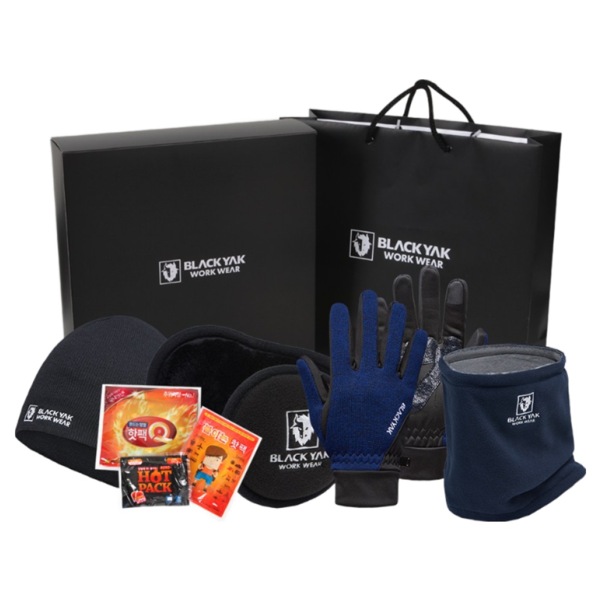 블랙야크 겨울 방한용품 비니 귀마개 보온장갑 넥워머 선물세트 59,800원