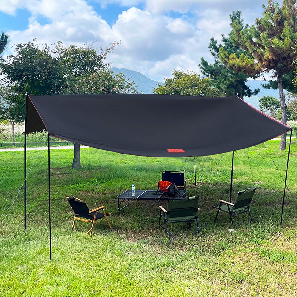 칼루스 캠핑 타프 실버코팅 블랙타프 400*365cm, 실버코팅 블랙타프 400*365cm 43,800원