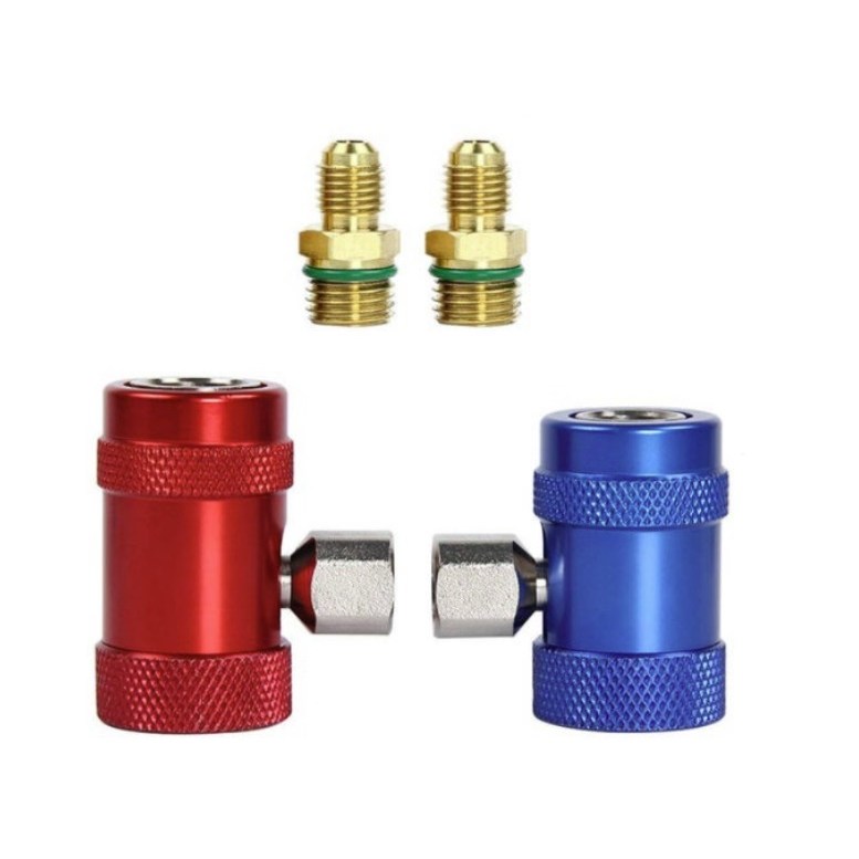 매니폴드R1234YF 고압저압세트 조절 냉매주입 퀵커플러 아답터 커넥터(R134A호환않됨) 23,500원