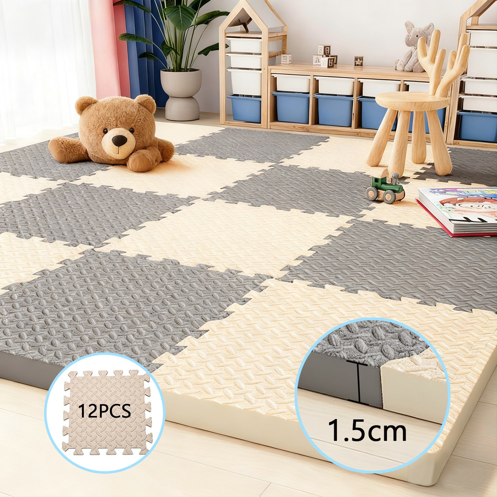 CozyLab 바닥 스펀지 퍼즐 매트 층간소음방지 소프트 매트 반려동물 거실 놀이방 16,900원