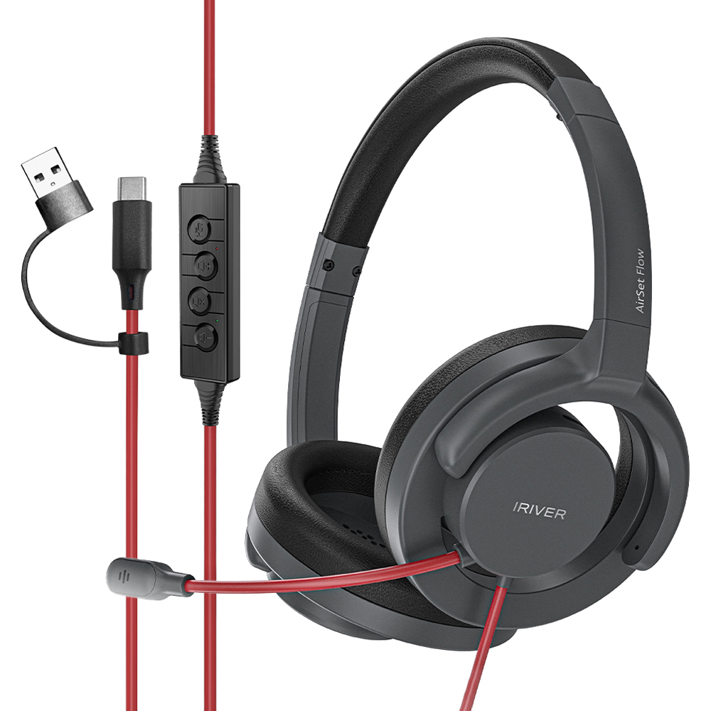 아이리버 프리미엄 오픈형 초경량 ENC 7.1채널 어학 게이밍 헤드셋, 블랙, AirSet Flow 1.0 34,800원