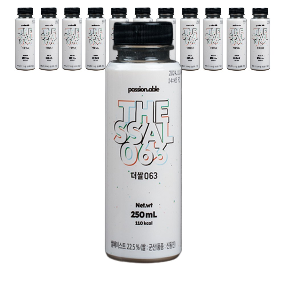 소화가 편한 라이스밀크 더쌀063 아침 식사 대용 음료 무가당 쌀음료 식물성 비건 대체유 [원산지:국산(전라북도 군산시)], 12개, 250ml 22,800원